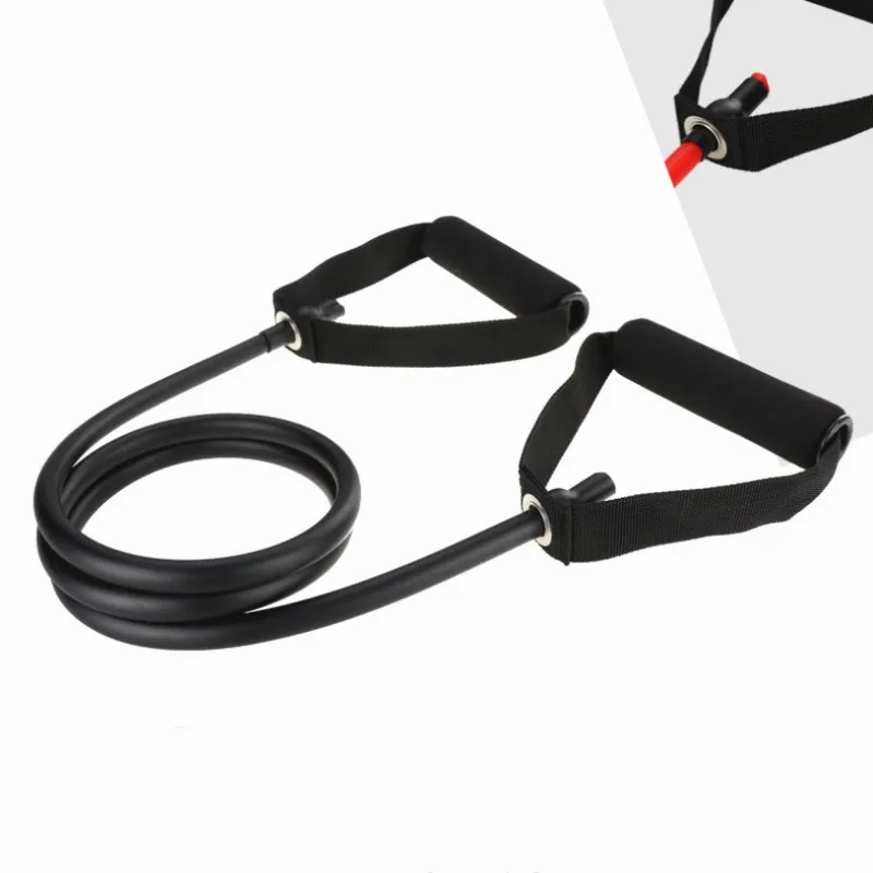 Black 120 см, тянущаяся веревка для йоги, эластичные Эспандеры для фитнеса, кроссфита, тренировок, упражнений, пробки, практическая тренировка, резиновый растягивающийся расширитель - Цвет: Black