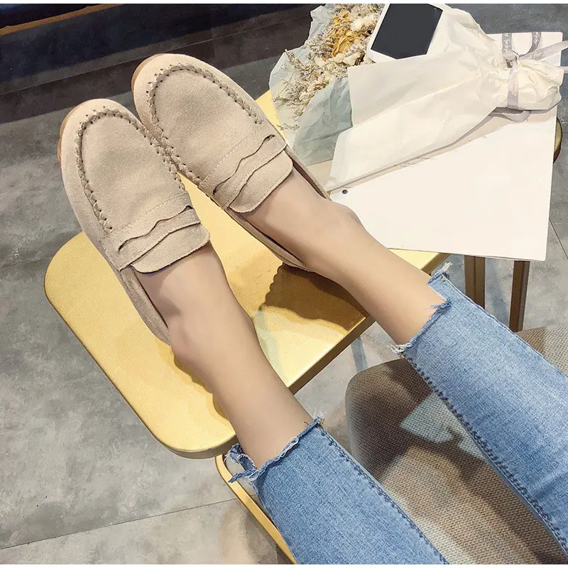Женские повседневные лоферы на плоской подошве; удобные женские слипоны на мягкой нескользящей подошве; женская обувь без застежки; Новинка года; сезон весна