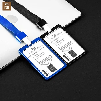 

4 COLORS Youpin Fizz Aluminum Alloy Card Holder Bus Card Holder Badge Vertical Lanyard Badge Protector Work Card ID Card