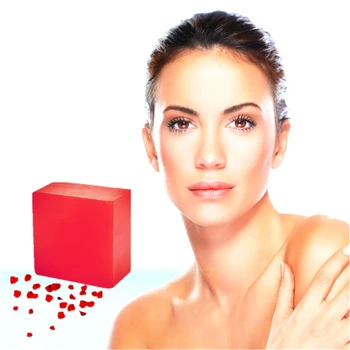 

Scar Repair Reddish Skin Pigmentation Acne Treatment Face Neck Whitening Red Wine Rose Eliminate Skin Toxin Handmade Beauty Soap