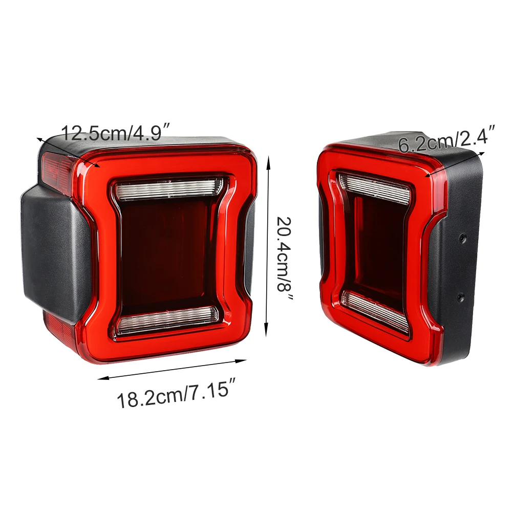2x Feux arrières LED Jeep Wrangler IV JL/JLU (18