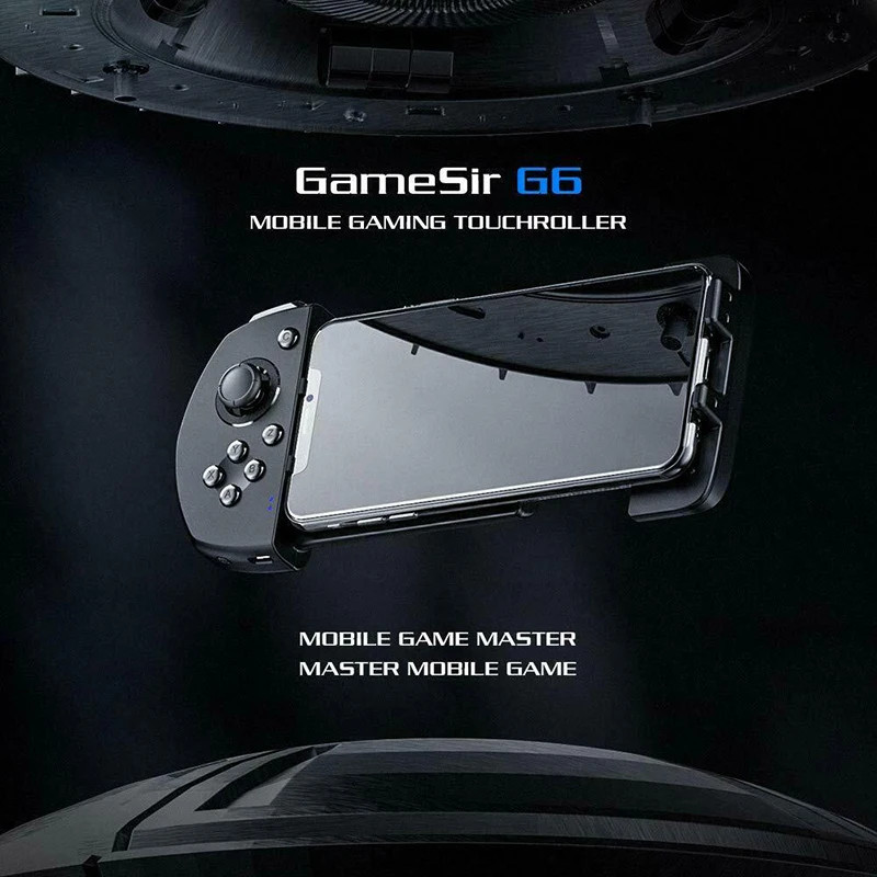 Одноручный мобильный игровой контроллер G6 беспроводной Bluetooth геймпад с джойстиком для IPhone COD/PUBG
