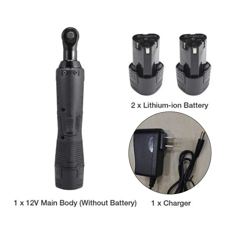 

Wrench Charger Lithium-ion Battery Non-slip Rubber Grip Cordless 45Nm Automobile