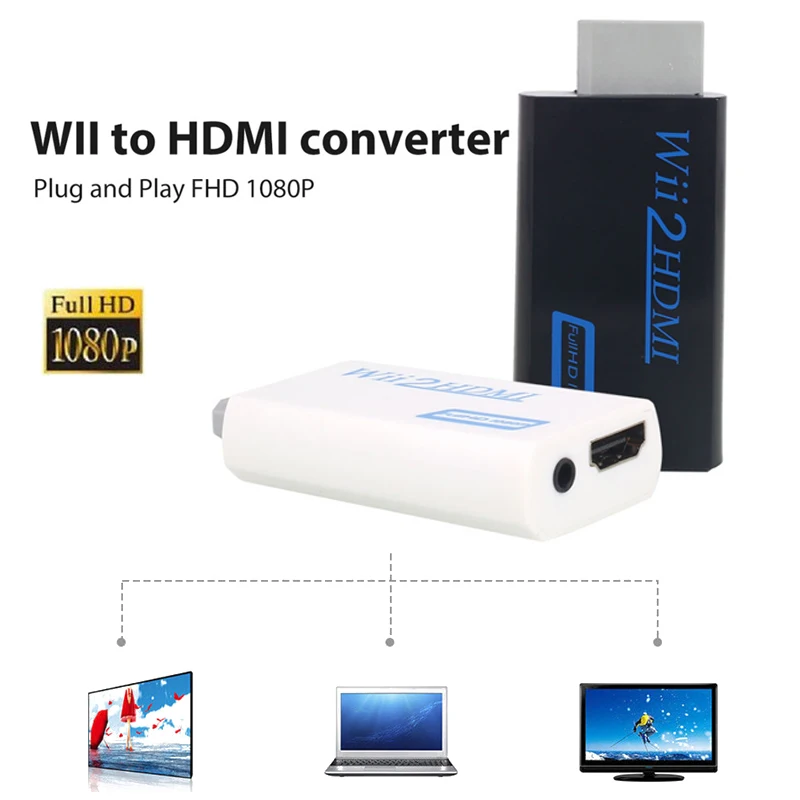 Портативный адаптер аудио проектор Plug and Play 3,5 мм HDMI Full HD 35 мм выходной преобразователь WI-Fi в HDMI