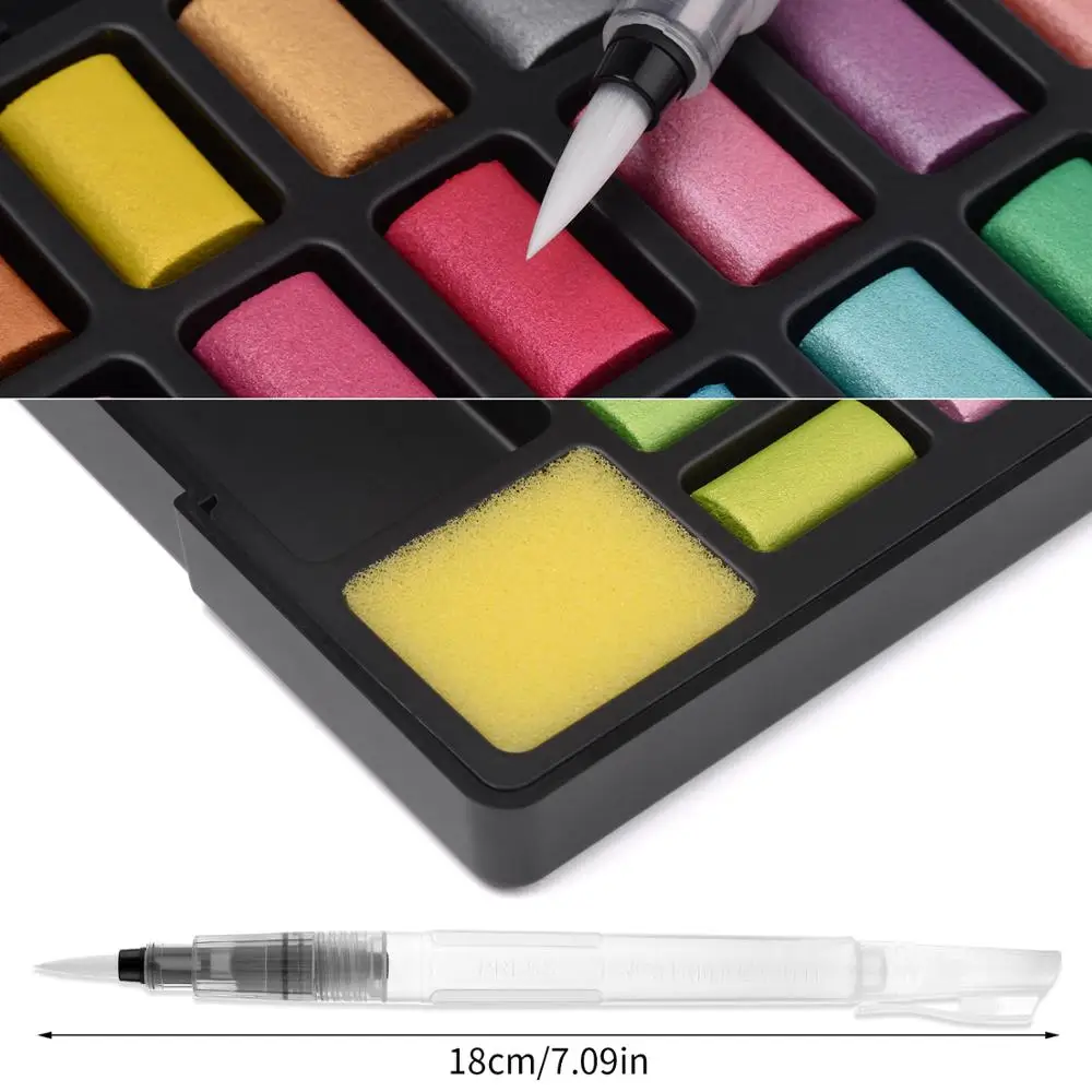 Профессиональные перламутровые акварельные краски FABER CASTELL 24 цвета блестящие