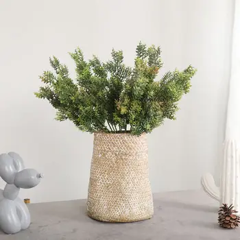 

Artificial Leaves Plastic Plant Vine Wall Hanging Garden Living Room Club Bar Decorated Imitation Leaves Green Plant