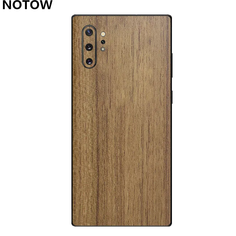 NOTOW роскошная деревянная кожа телефон наклейка защитная пленка задняя часть тела наклейка обертывание Защитная Для samsung Note10/Note10plus/A70/A50