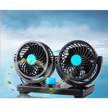 

Car Electric Fan Low Noise Summer Air Conditioner 360 Degree Rotating Fan Air Cooling Fan Mini Automobile Parts