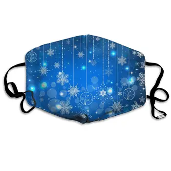 

Christmas Sparkle Snowflake print Dustproof and windproof mask, washable and reusable, suitable for outdoor sports
