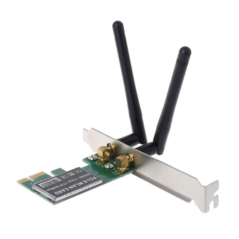 PCI-E 300 Мбит/с беспроводная сетевая карта PCI Express WiFi WLAN карта адаптер с антеннами для ПК Компьютерные аксессуары ПК