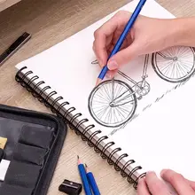 Набор карандашей для эскизов, набор карандашей для рисования и эскизов, комплект из 33 предметов, полный набор для художника, включает Графитовые карандаши, пастель