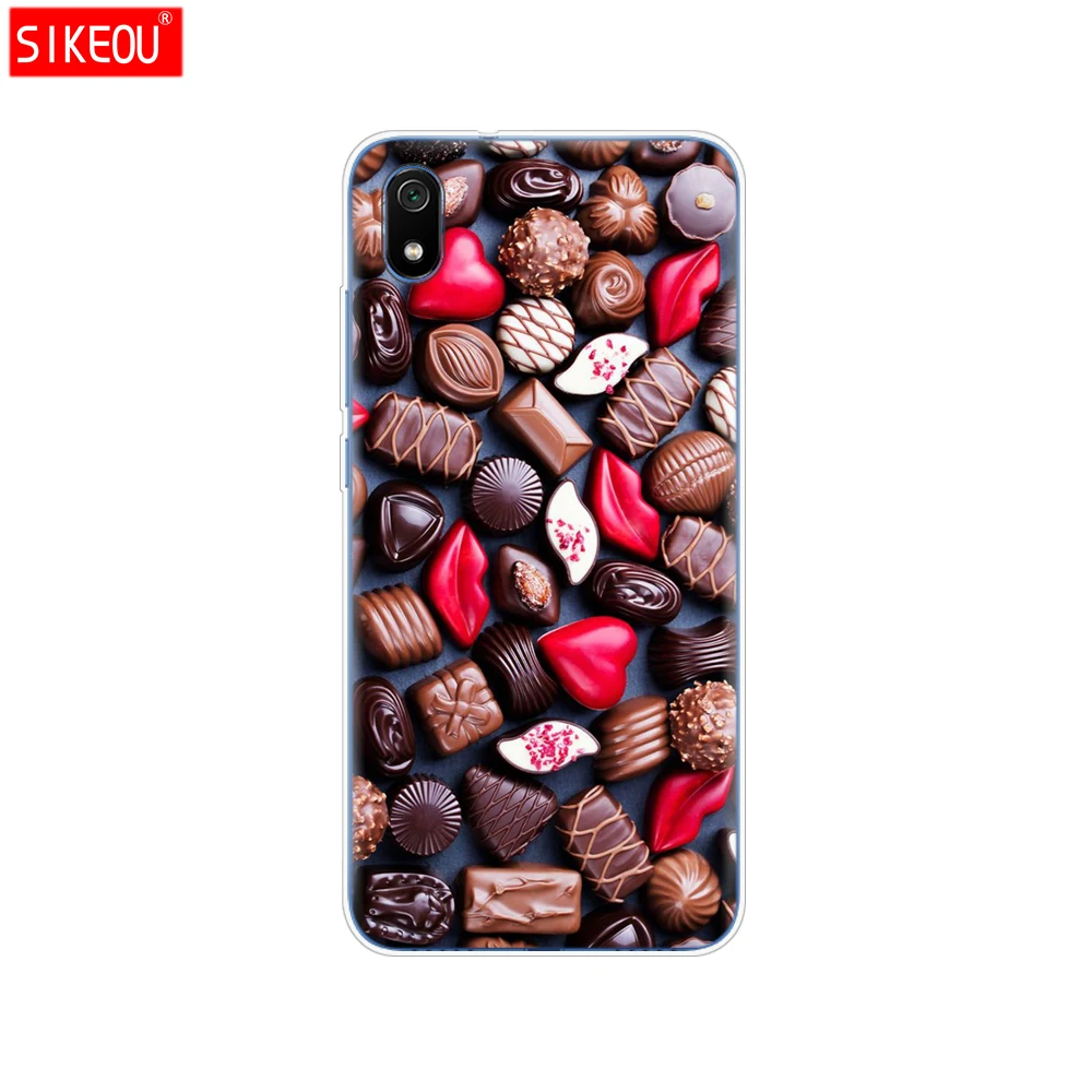 Силиконовый чехол для xiaomi redmi 7a, чехлы с полной защитой, мягкая задняя крышка из ТПУ для redmi 7 a, бампер hongmi 7a, чехол для телефона - Цвет: 33760