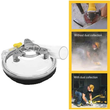 

Hand Grinder Power Tool Accessories Dust Shroud Kit Dry Grinding Dust Cover For 100mm 125Mm Angle Grinder