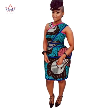 

High Quality African Bazin Riche Dresses Sleeveless Printed Wax 2 Piece Knee-length Women Crop Top And Skirt Set None 7xl WY1658
