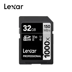 Оригинальная SD карта Lexar 128 ГБ 1000x UHS-II U3 SDHC SDXC 32 Гб карта памяти 16 Гб 64 Гб sd-карта 150 МБ/с./с класс 10 cartao de memoria