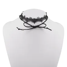 Модный черный кружевной свитер с цепочкой и бантиком, винтажное ожерелье, многослойный чокер, полый кружевной воротник, женские Украшения в клетку