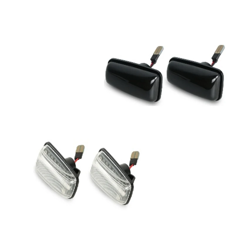 

2 Pcs LED Amber Flowing Side Marker Light Indicator Car Turn Signal Light For Fiat Citroen Peugeot