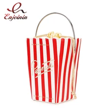 Дизайн, черная и красная полосатая модная женская сумка с буквами, сумка через плечо, сумка через плечо, сумка на цепочке, сумка-кошелек