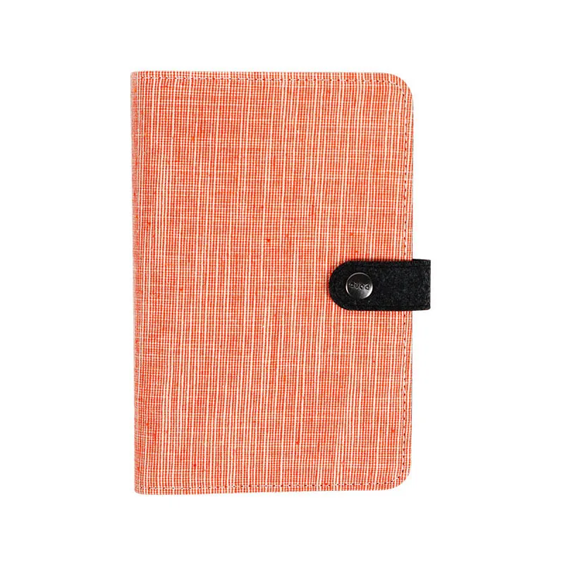 Orange black B A5 A6 винтажный Dashiki Agenda Ring Binder Органайзер планировщик ткань персональный блокнот Jouranl молочный персональный органайзер - Цвет: Orange black B