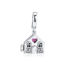 Идеальный дом Подвески Подвесные приспособления браслет стерлингового серебра 925 Шарм бусины для изготовления ювелирных изделий perles pour