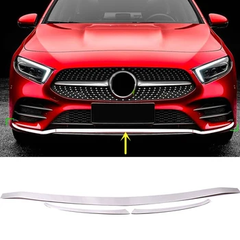 

Fit for Mercedes Benz A Class W177 V177 AMG Line 2019 2020 Car Accessories Chrome Front Bumper Bottom Grill Cover Molding 3pcs