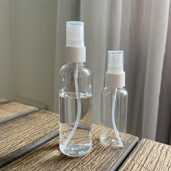 

Transparent Empty Spray Bottles Set 30ml/50ml/100ml Portable liquid Atomizer Plastic Refillable Spray Containers for Travel
