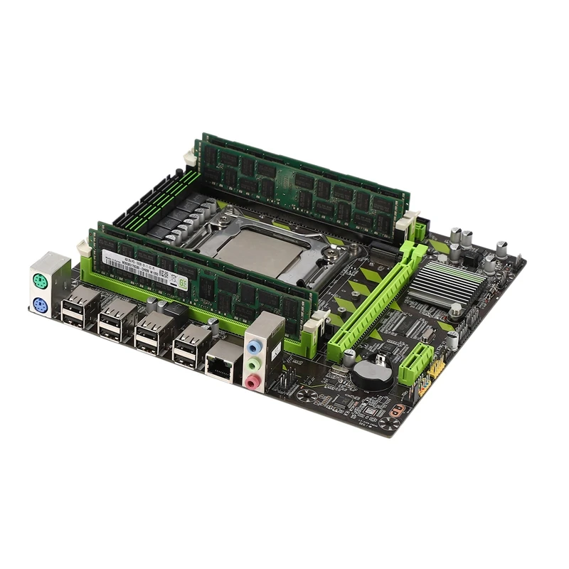 X79G LGA2011 практичная материнская плата для настольного компьютера с E5 2689 cpu 4x4G ECC ram