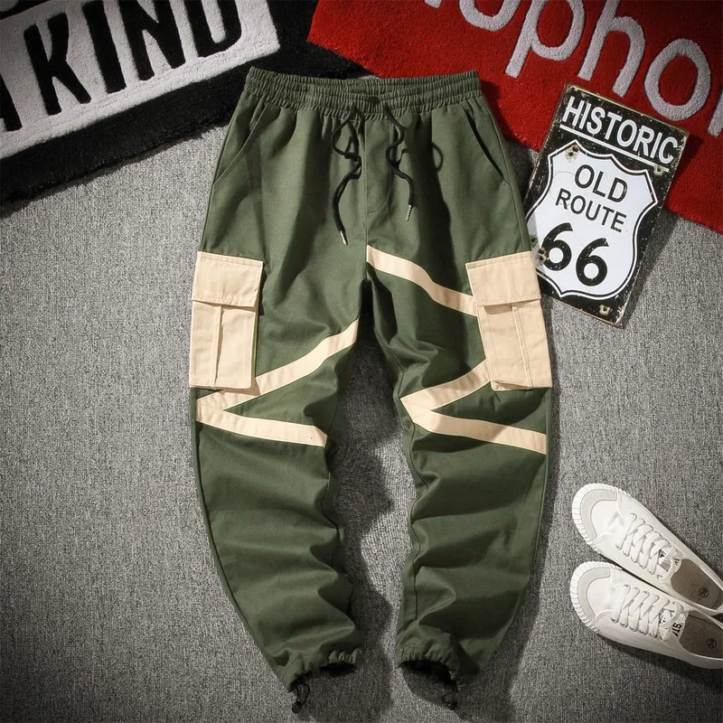 

Large Size K1058/P45 Autumn Clothing New Casual Pants MEN'S Overalls Capri Pants Loose And Plus-sized Ankle Banded Pants Ha