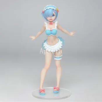 

23cm Re: Zero Starting Life In Another World Figure Maid Swimwear Version Rem Japan PVC Action Figure Model Sexy Girls Figurals