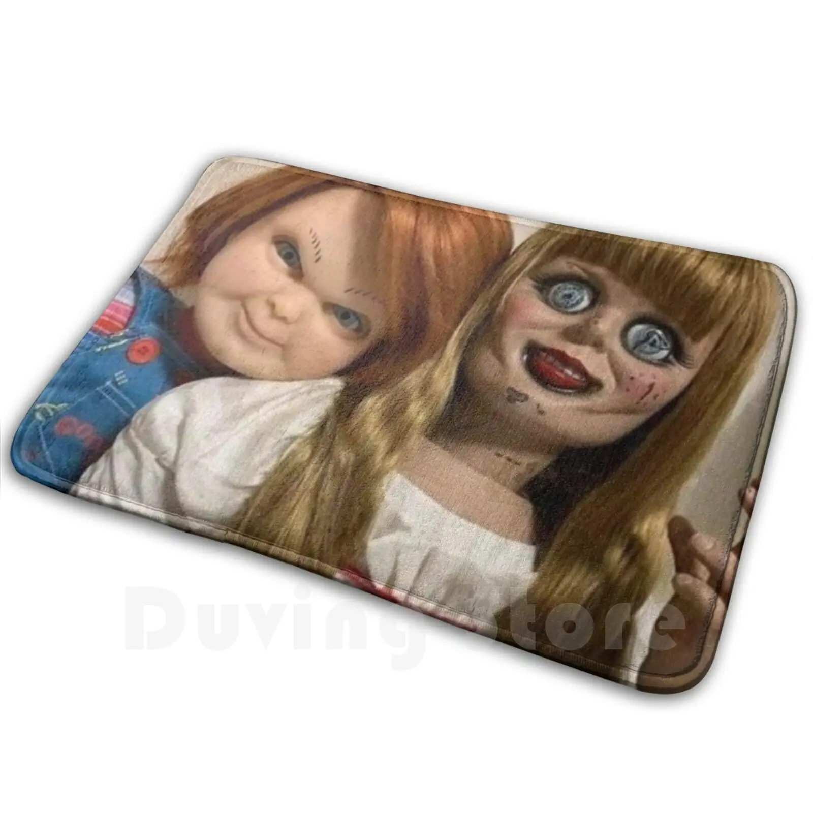 Chucky E Annabelle Tappeto Tappeto Tappeto Antiscivolo Tappetino S Camera Da Letto Chucky Annabelle Horror Horror Film Moive Bff Bff Selfie