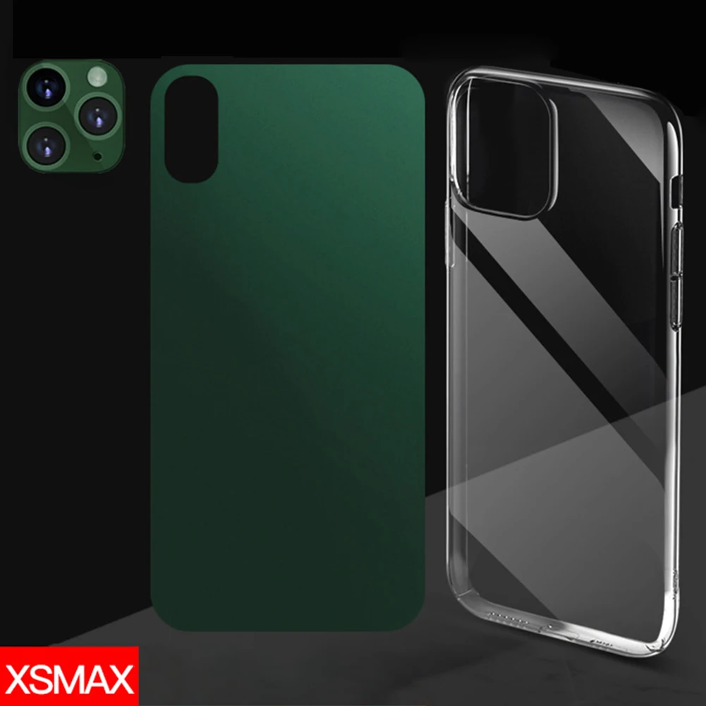 Для iPhone X XS MAX вторая Замена для iPhone 11 алюминиевый сплав камера объектив Кольцо телефон задняя пленка чехол Комплект для iPhone X/XS - Цвет: iPhone Xsmax