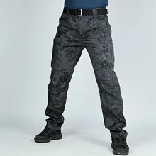 Камуфляжные тактические штаны, армейская военная форма, мужские страйкбольные Пейнтбольные боевые брюки-карго, мужские брюки с несколькими карманами