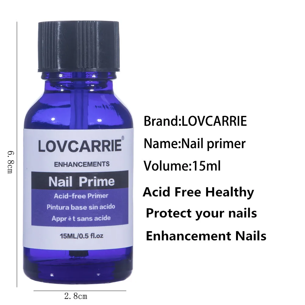 Базовое покрытие для акриловых ногтей LOVCARRIE Prime 15 мл зеркальный стойкий