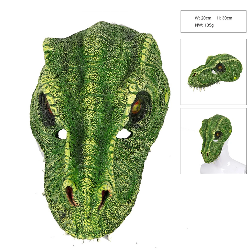 Животное Хэллоуин карнавал маска динозавра вечерние ПУ пена тираннозавр лицо щит унисекс костюмы для косплея фестиваль Забавный взрослый