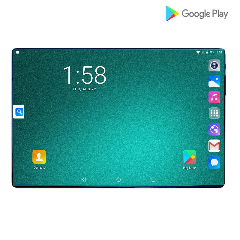 

Google 6GB RAM 64GB ROM 10 inch tablets Octa Core Dual SIM Card MTK 6000mAh 1280X800 2.5D IPS Screen Android 9.0 GPS tablet 10.1