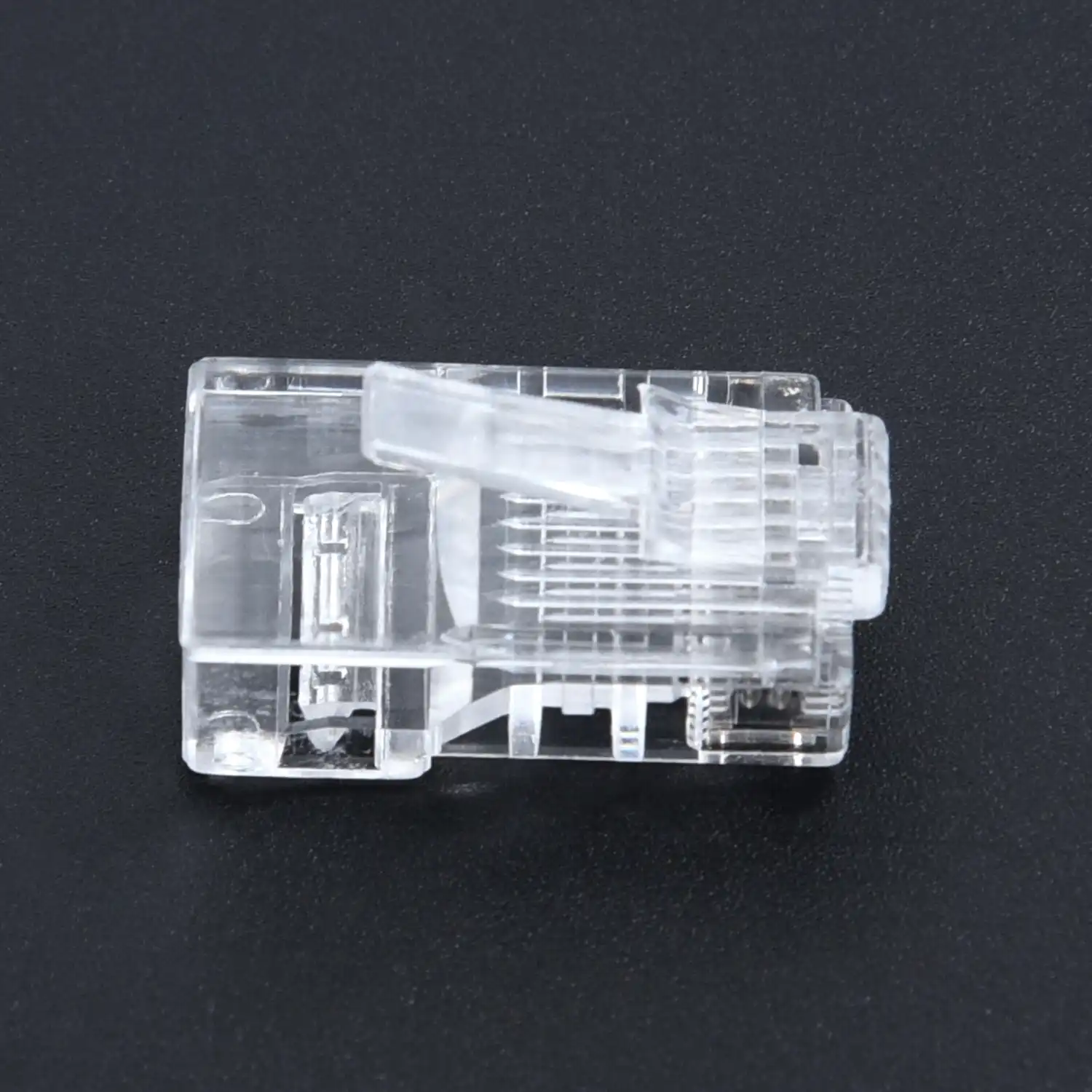 100 Pack Cat6 Ez Rj45 Pass Through Network Cable Modular Plug Connector Open End Computer Cables Connectors Aliexpress