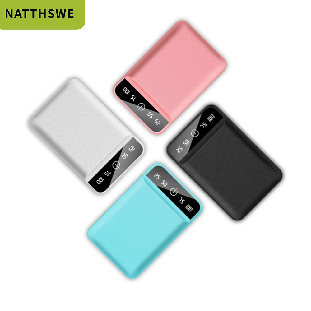 NATTHSWE внешний аккумулятор 10000 мАч для Xiaomi Mi 2 USB портативное зарядное устройство