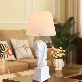 

Modern nordic minimalist horse table lamp creative art deco LED desk light for living room bedroom bedside study room lamp e27