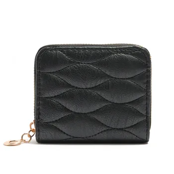 

SYNTHE PU leather embroidery plaid women short wallet coin purse small pouch mini bag bolso bolsa carteira femininas for girls