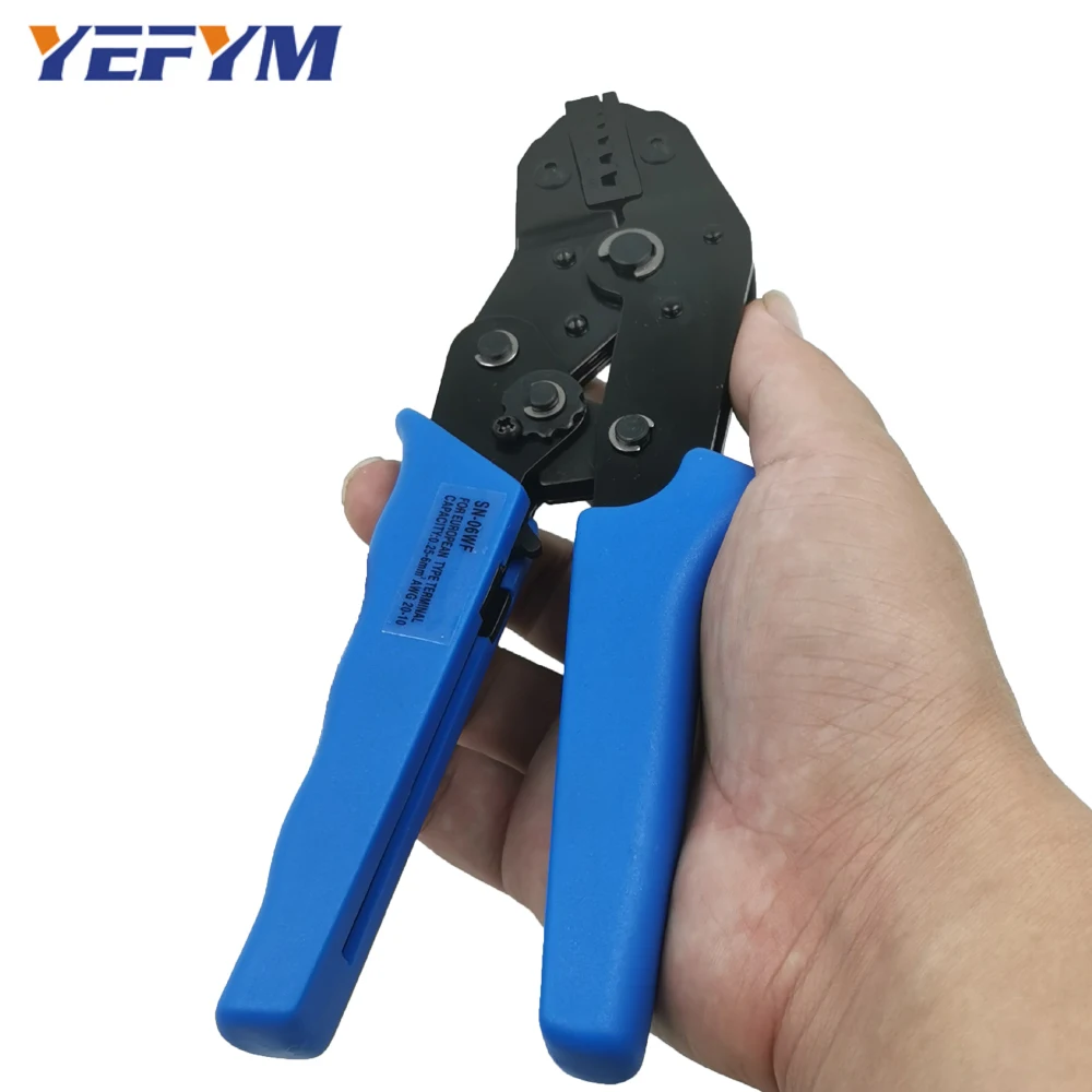 YEFYM SN-06WF обжимные плоскогубцы Европейский Стиль Клеммный Зажим саморегулирующаяся Емкость 0,25-6 мм2 24-10AWG ручные инструменты