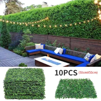 

10pcs Boxwood Artificial Topiary Privacy Fence Panels for Outdoor Indoor Decors .Use as Faux Greenery Backdrop,Privacy Screen (2