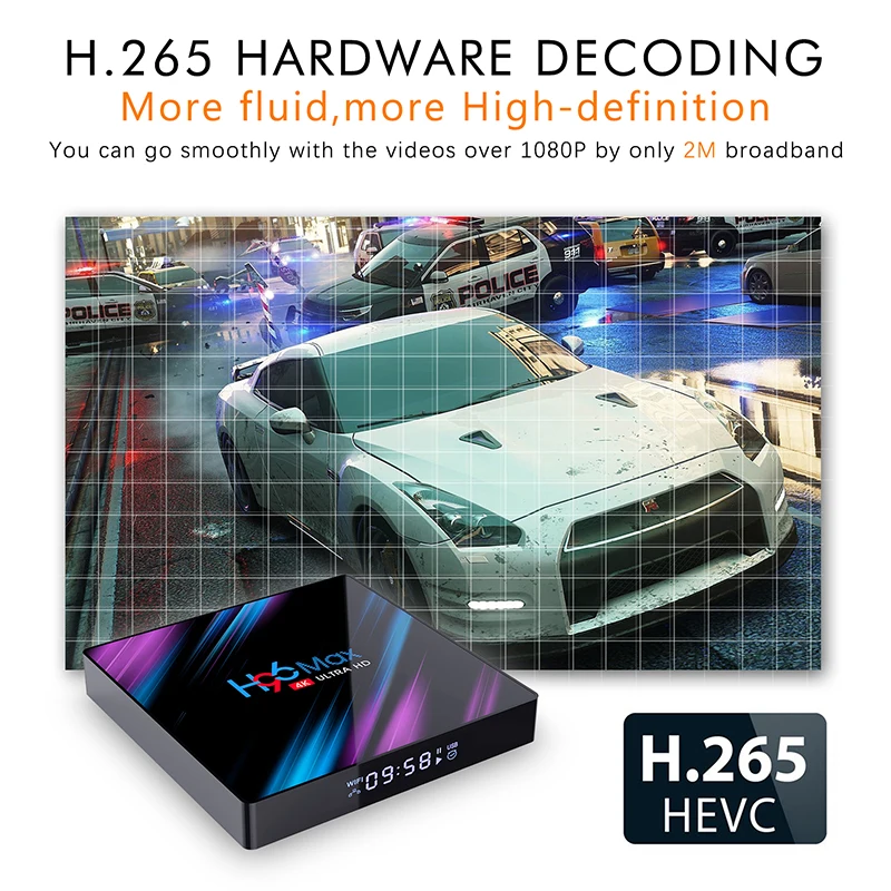 4GB 32GB Dual Wifi BT4.0 4K Android tv Box H96 Max Rk3318 Android 9,0 телеприставка