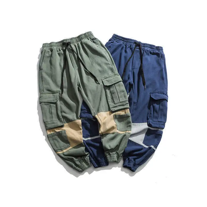 

City Where the Product Winter New Style Multi-pockets Mixed Colors Lace-up Bib Overall Popular Brand Japanese-style Ankle Banded