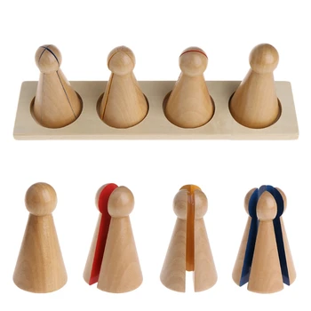 

Montessori Material Wooden Score Doll Kid Educational Toy For Preschool Learning