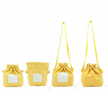 

Women Canvas Shoulder Bags Drawstring Handbag Bucket Tote Messenger Bags Purse Satchel Bags For Women