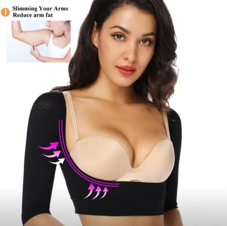 Compresion Arm Shaper сауна рука моделирующее белье с рукавом Назад плечевая осанка корректирующий руку Contro нижнее белье