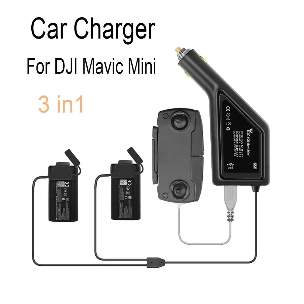 Портативное зарядное устройство для DJI Mavic Mini 3 в 1 пульт дистанционного