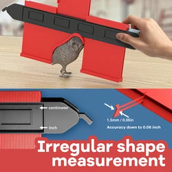 2 Profiles Gauge Irregular Shape Contour Counter Duplicator Profile Measuring Rules Precise Multifunction Measuring Instruments