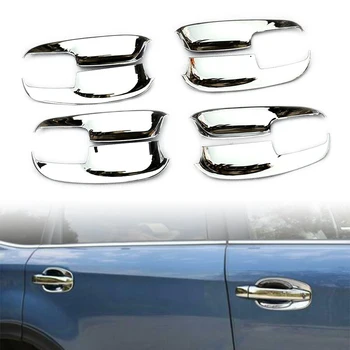 

Chrome ABS Door Handdle Bowl Molding Cover Trim 4Pcs For Subaru forester 2013 2014 2015 2016 2017 2018 Car Accessories Styling