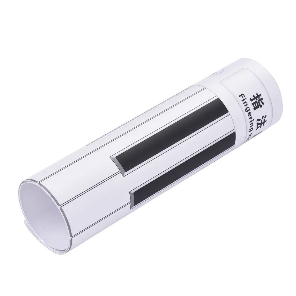  88 Keys Piano Keyboard Fingering Practice Chart Sheet with Notes & Stave Reference Piano Teaching G - 4000141810019